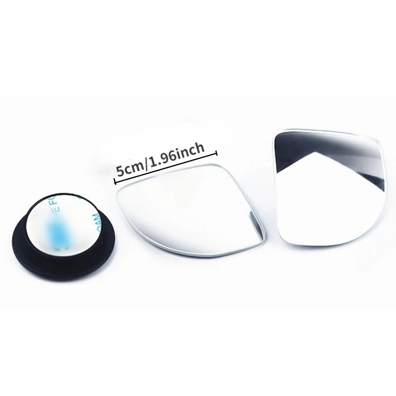 2pcs/set Adjustable HD Glass Convex Car Motorcycle Blind Spot Mirror for Parking Rear View Mirror - Image 2