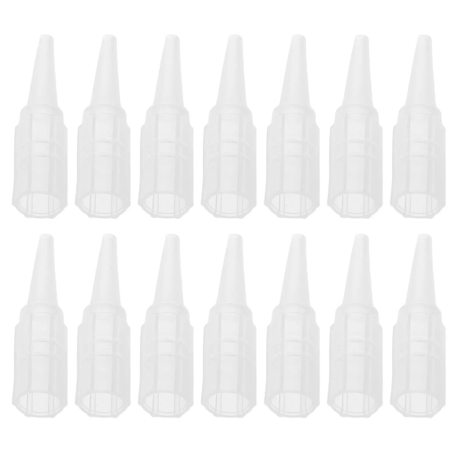 

500 шт. пластиковых защитных колпачков для игл, прозрачные сменные накладки для картриджей тату-машинок, для точной проработки бровей и чистой работы