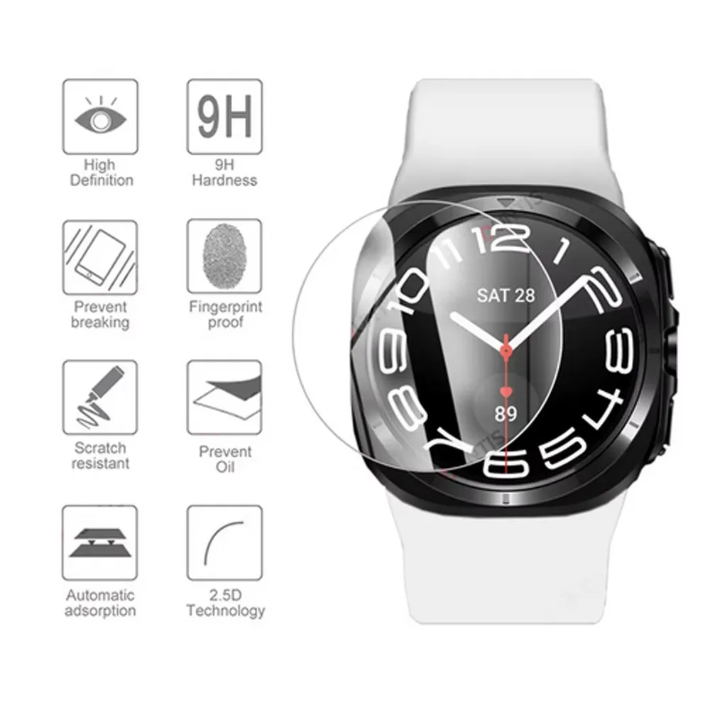 Мягкая пленка из ПММА, защитное стекло из закаленного стекла для Samsung Galaxy Watch 7, 40 мм, 44 мм, ультра 47 мм, Watch7, чехол с защитой от царапин