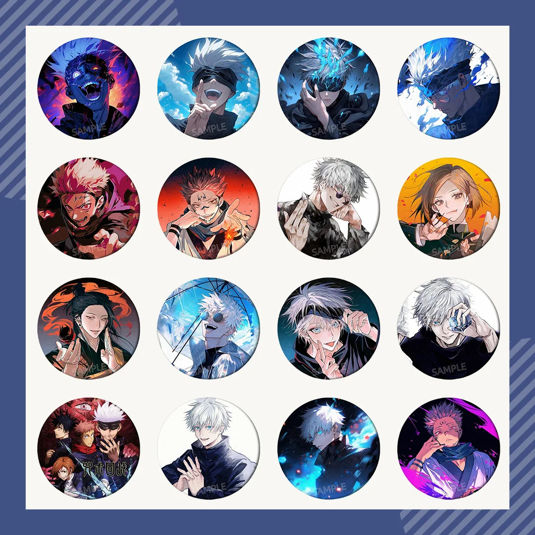 

Новый значок дзюдзюцу кайсен Gojo Satoru Geto Suguru Inumaki Toge аниме булавка брошь брелок аксессуары коллекционные товары