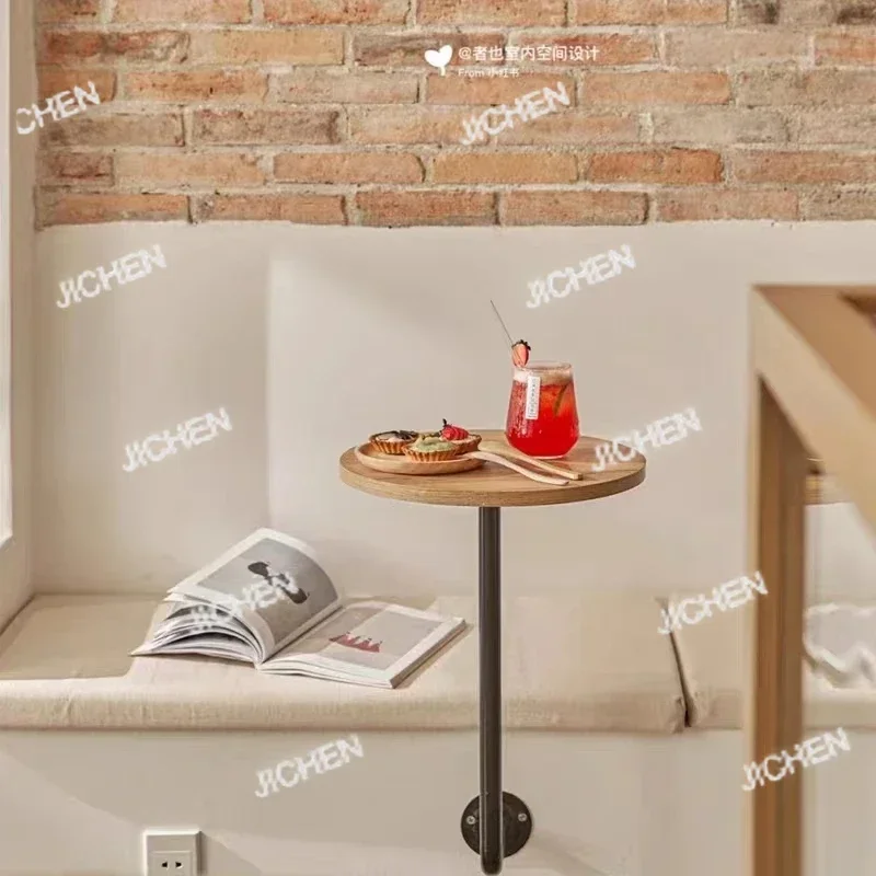 

JC JC Web Celebrity Cafe Round Table Province Space By The Wall Hanging Card Table Nordic Wind Milk Tea Drinks Dining Tables
