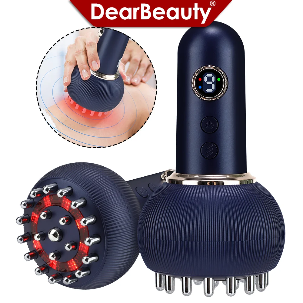 

Электрическая меридианная щетка, массажер для тела, вибрация Гуа Ша, микротоковый горячий компресс, соскабливание, лимфодренажная машина, сжигатель жира