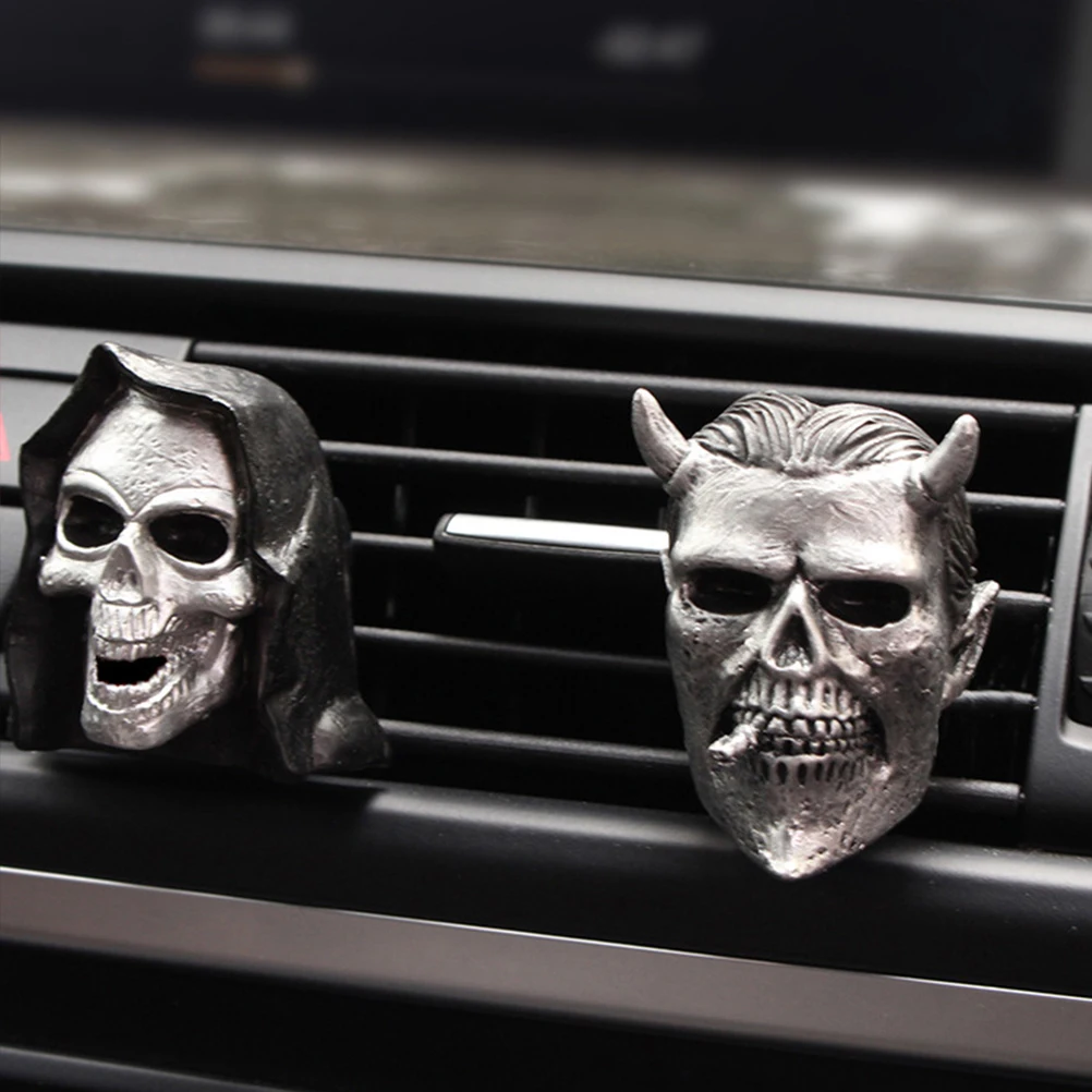 

2 Pcs Car Aromatherapy Decorations Air Vent Clips Conditioner Resin Auto Automotive