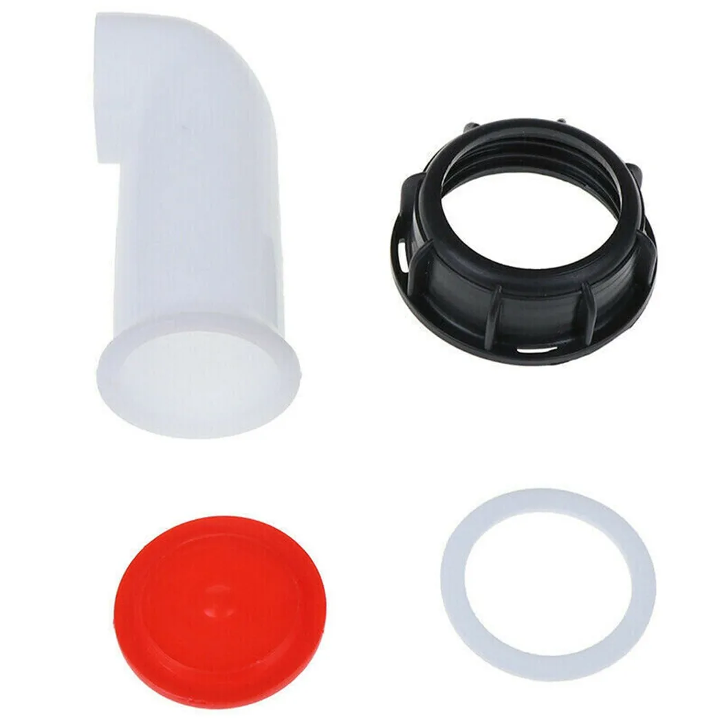 2 Pieces IBC Tank Spout Outlet Tap Fittings Designed for Water Oil Fuel Dispensing Including Diesel Pour Nozzles