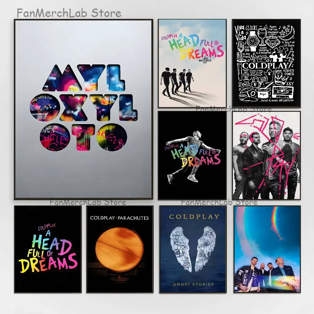 

Band C-ColdplayS Poster Prints Wall Art Picture Painting Gift Living Room Restaurant Bar Large Dec Sticker