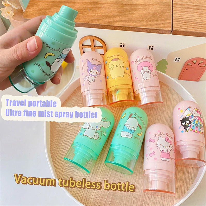 

30ml Anime Hello Kitty Sanrio Perfume Spray Bottle Kuromi Cinnamoroll Travel Portable My Melody Cartoon Alcohol Press Bottled