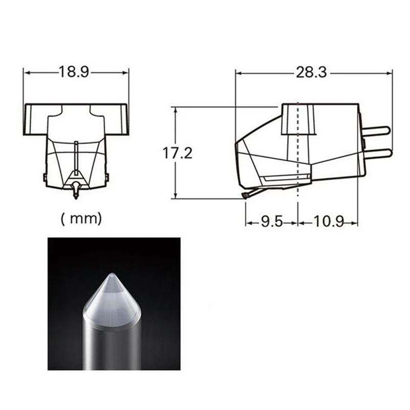 VMN95E Moving Magnet Stereo Cartridge Stylus for LP Vinyl Record Player Turntable Phonograph Hi-Fi Accessories