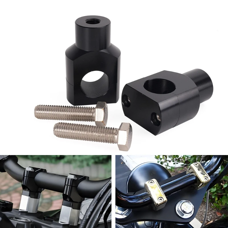 Shorty 25mm handlebar riser clamp for Harley-Davidson Fatboy Dyna Sportster Touring motorcycles