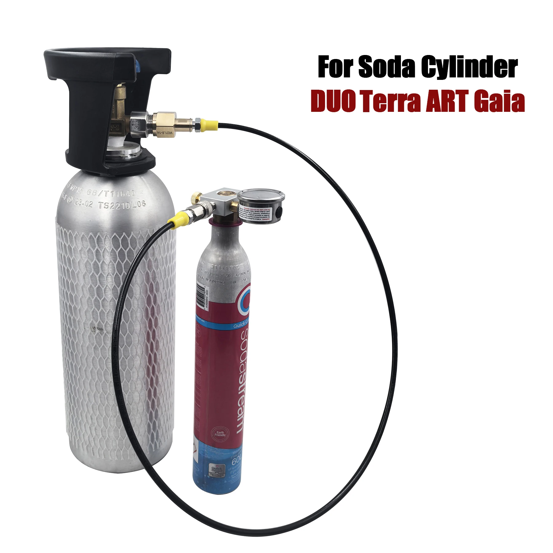 Adaptador CO2 para estaciones de llenado – Soda Terra Gaia DUO ART - imagen 3