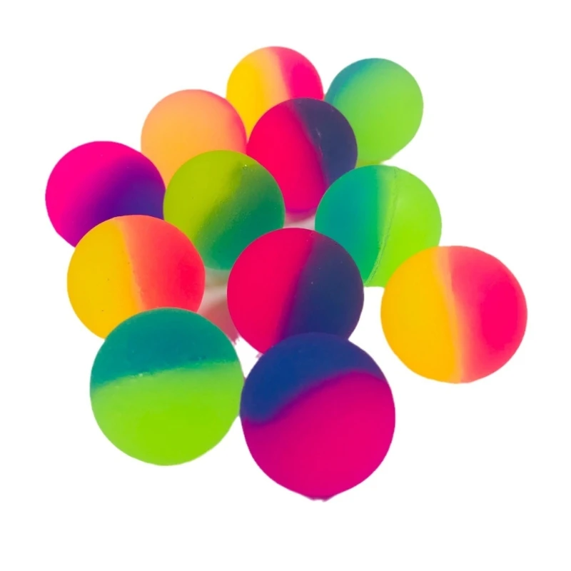 20Pcs Colorful Bouncy Sphere Large 25mm Rubber for Games and Prizes N84E