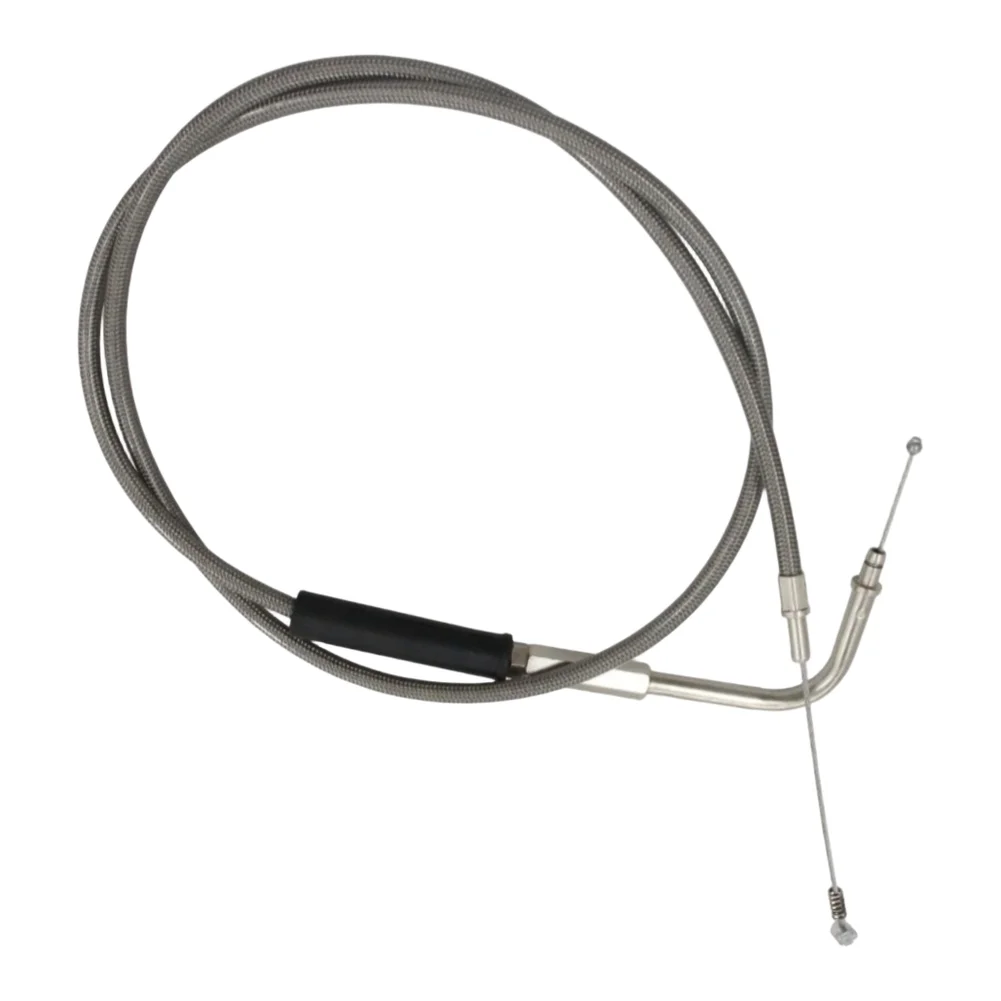 Replacement Throttle Idle Cable Set 42 Inch Stainless Steel For 56579-02A For FXST For FLST FXD FLT XL Series 1996 To Current