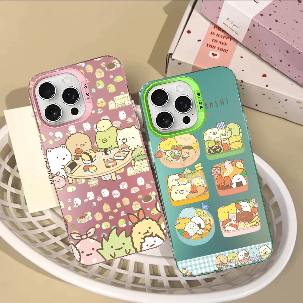 Sumikko Gurashi Phone Case For IPhone 16 15 Pro Max Case 14 Plus 13 12 11 Color Silver Case