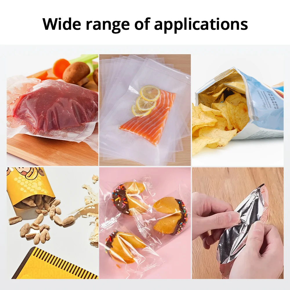 미니 히트 백 씰링 기계 패키지 실러 백, 플라스틱 식품 실러 클립 백, 휴대용 식품 포장 히트 실러, 3 in 1