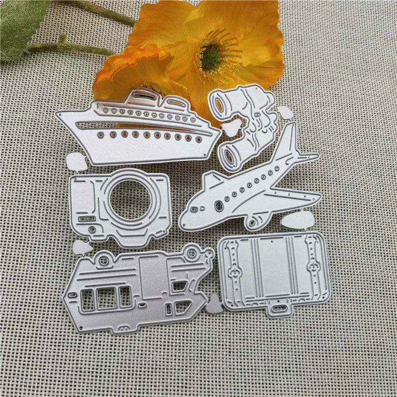 Means of transportation Travel Metal Cutting Dies Stencils Scrapbooking Decorative Embossing Folder Carbon Steel Paper Card DIY