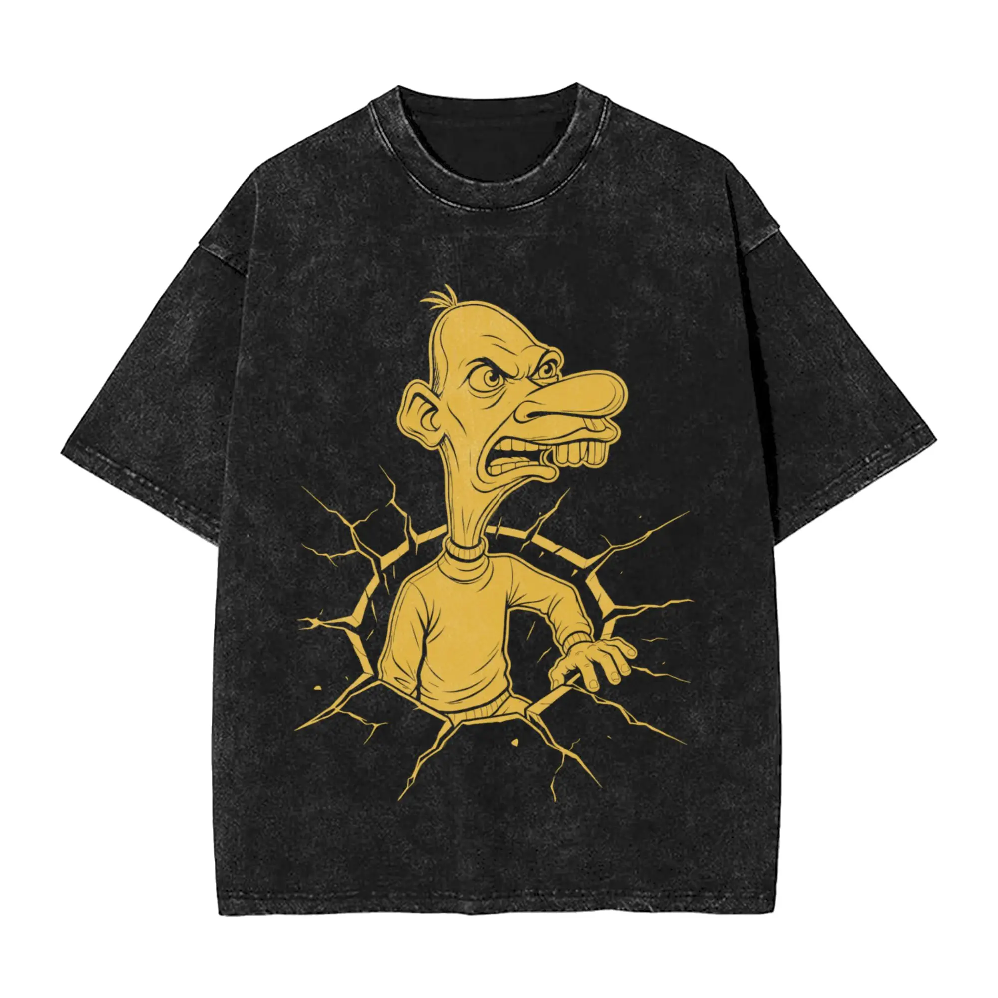 Neegy Meme Shirt Funny Internet Brainrot Humor Gen Z Washed T Shirt Streetwear T-Shirt  Tees Tops for Men Oversize Summer