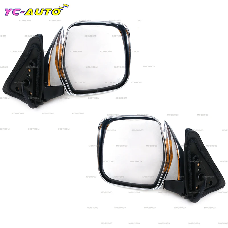 

For Toyota Land Cruiser Prado LC90 1996-2002 RZJ95 VZJ95 5-PINS With Heated Chroming Exterior Door Rearview Side Mirror Assy