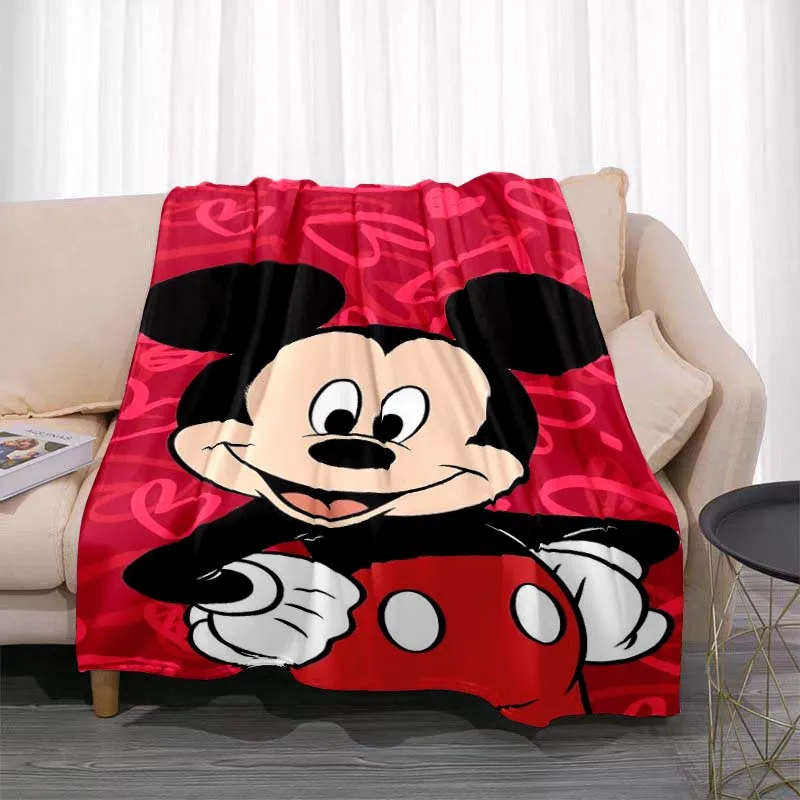 

Classic Disney, Mickey, Minnie Blanket Anime Cartoon Cute Children's Blanket Adult Bedroom Decorative Blankets Soft and Warm