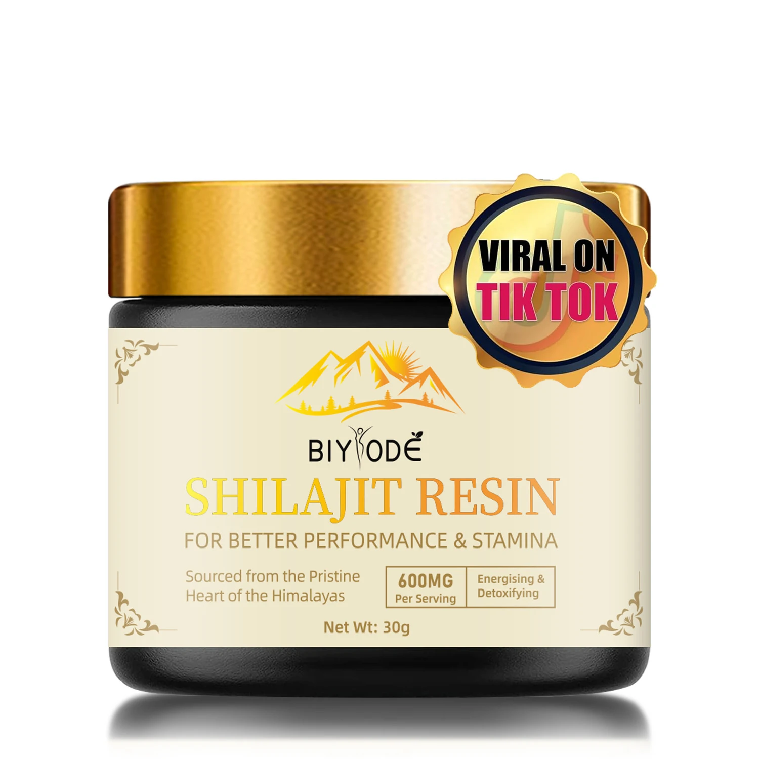 

600mg Himalayan Shilajit Resin Organic Shilajit Pure with 85+ Trace Minerals & Fulvic Acid for Energy, Immune Support