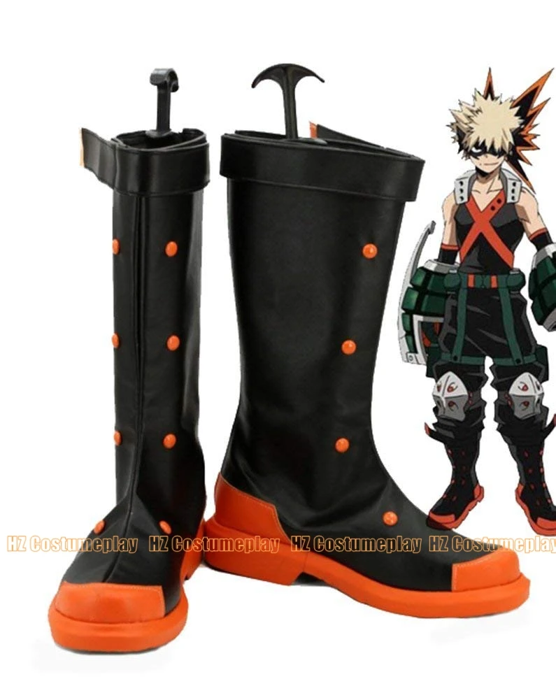 Botas de Anime Katsuki Bakugo, zapatos de Cosplay, zapatos de fiesta de Halloween para hombres y mujeres