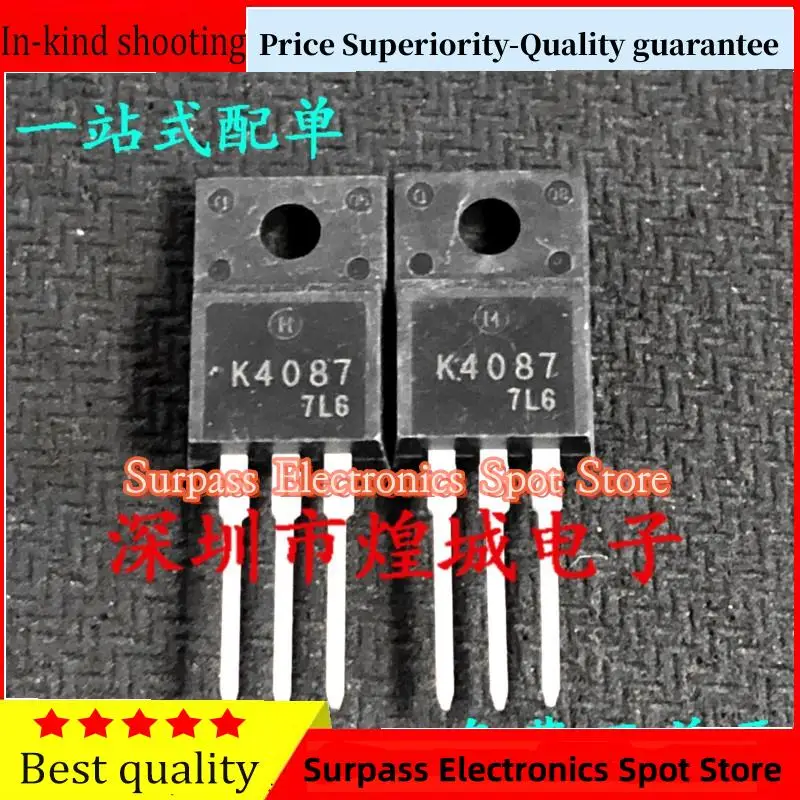 

10PCS-100PCS 2SK4087 K4087 TO-220F 14A 600V Price Superiority-Quality guarantee