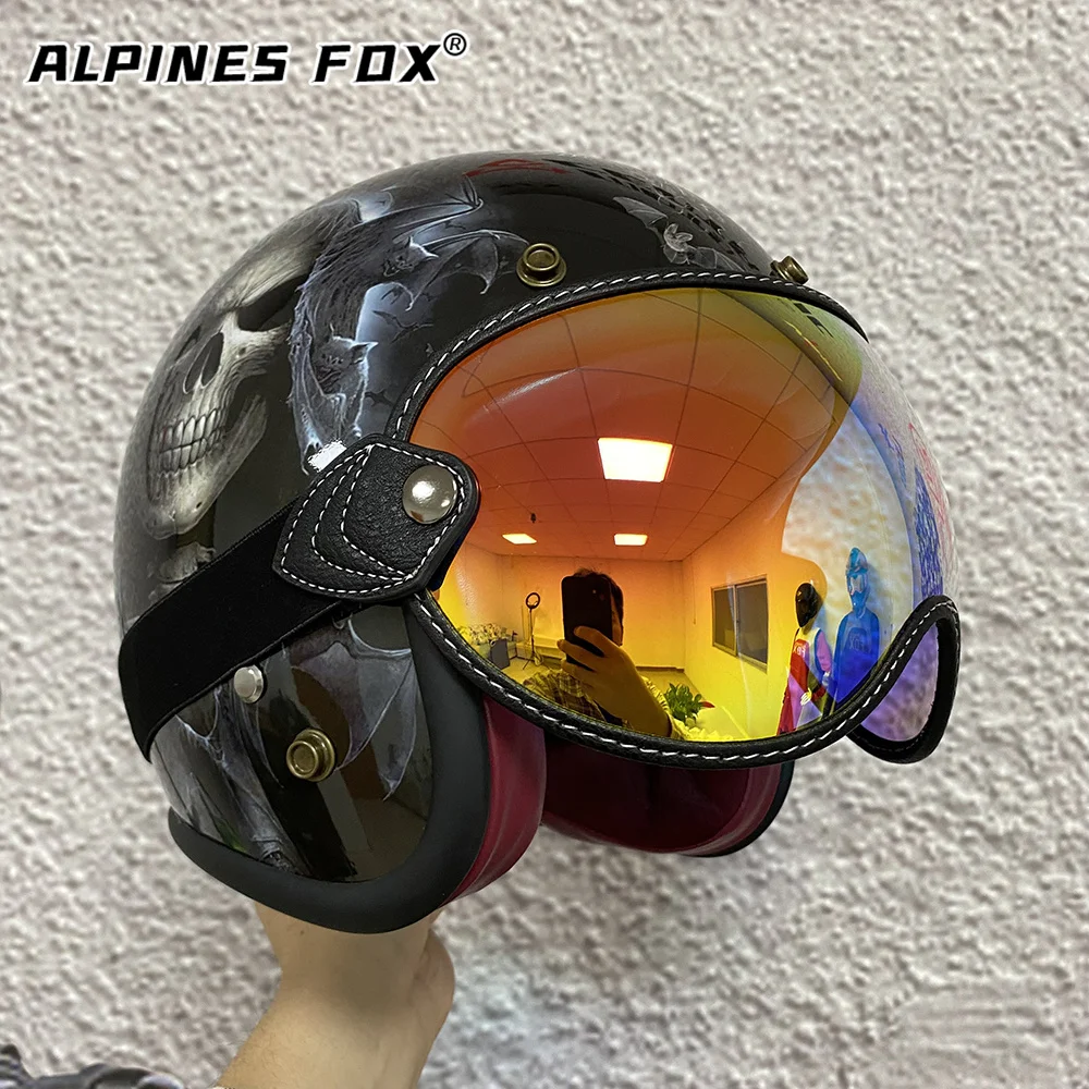 Motorcycle Helmet Bubble Visors Goggles Lens Fit for Simpson BELL MOTO3 ROYAL SHOEI P-ZERO Motocross Motorbike Helmet Sun Visors