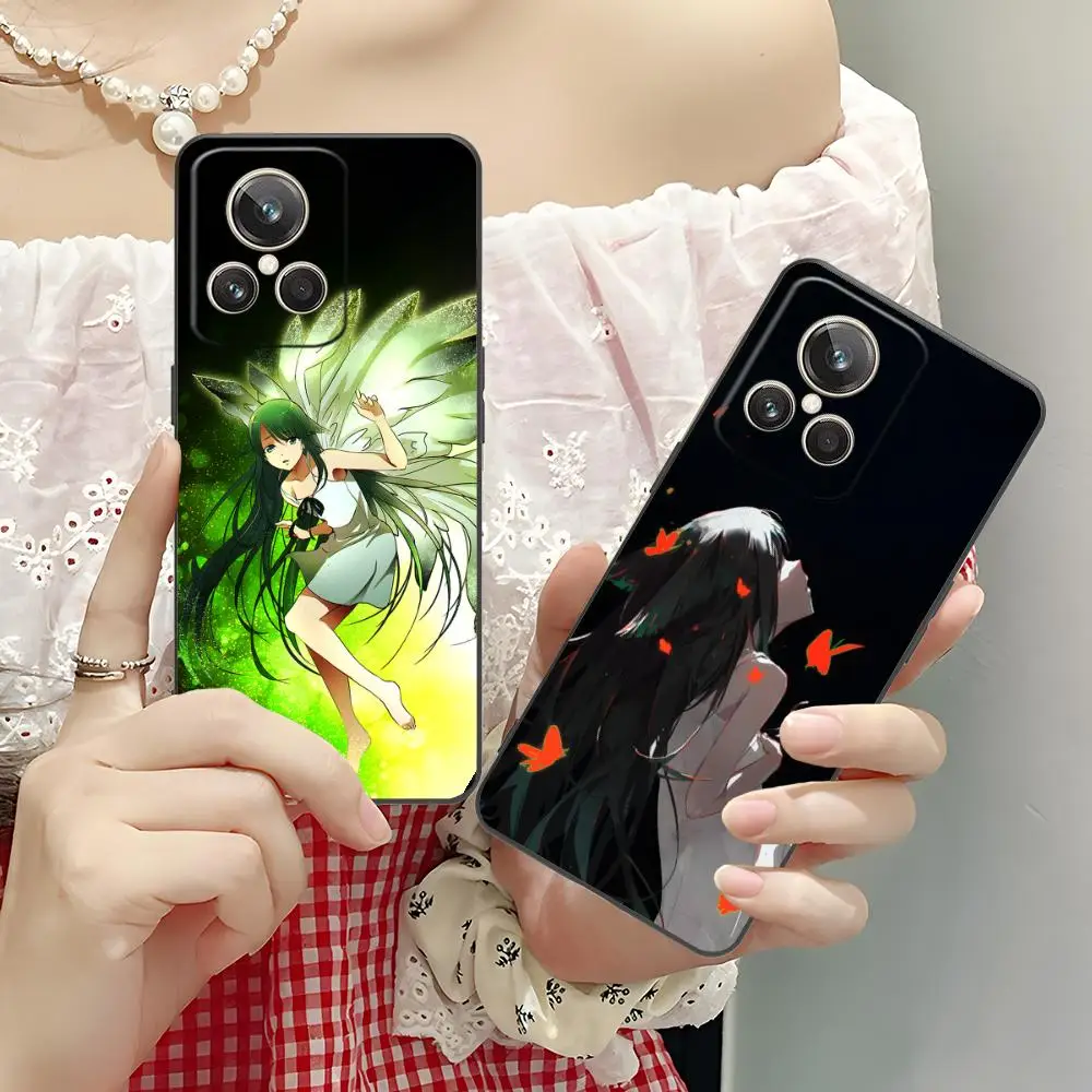 Saya no Uta حافظة هاتف محمول لهاتف Realme 15 14 13 12 11 10 9 Pro Plus T i Lite 5G غطاء طباعة ملون غطاء فاخر جميل