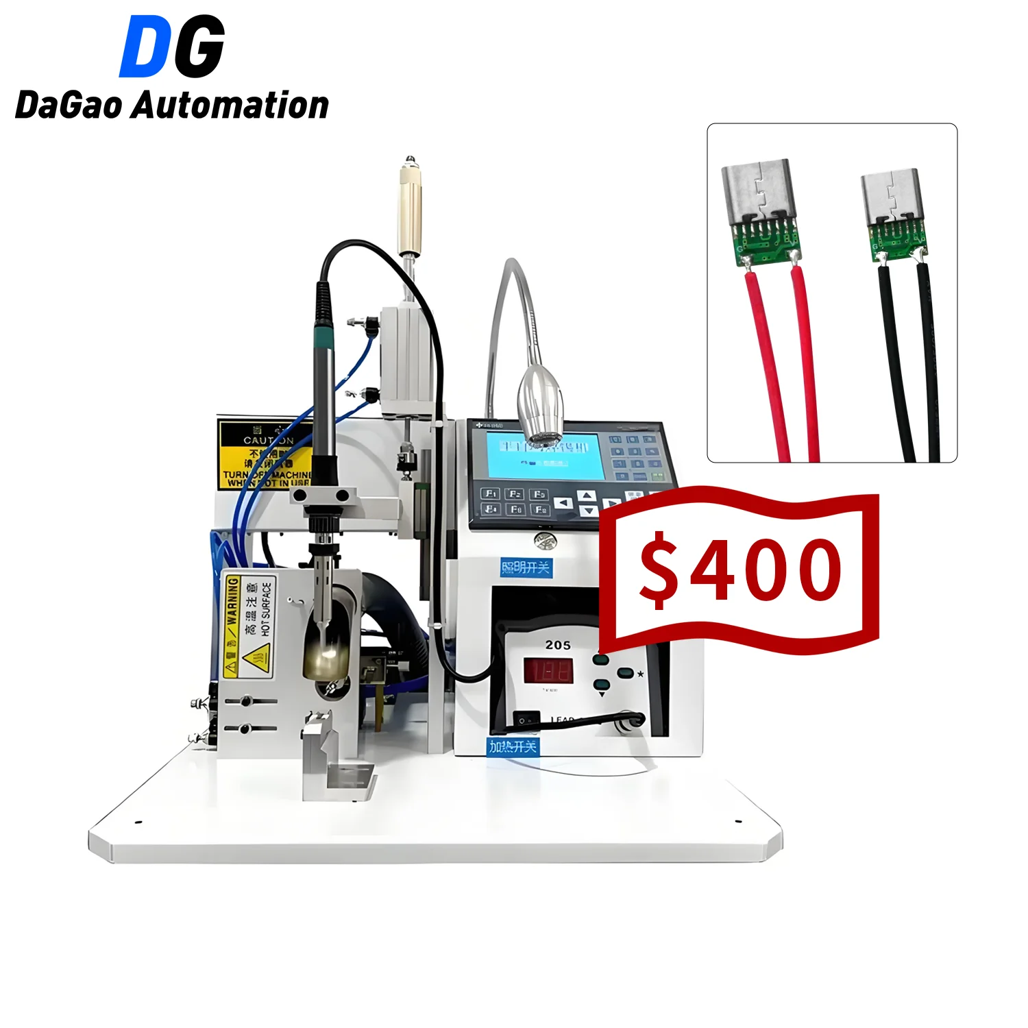 

Automatic USB Connector Electrical Cables PCB Circuit Board Soldering Machine for USB Wire Making Tin PCB LED Welding Machine