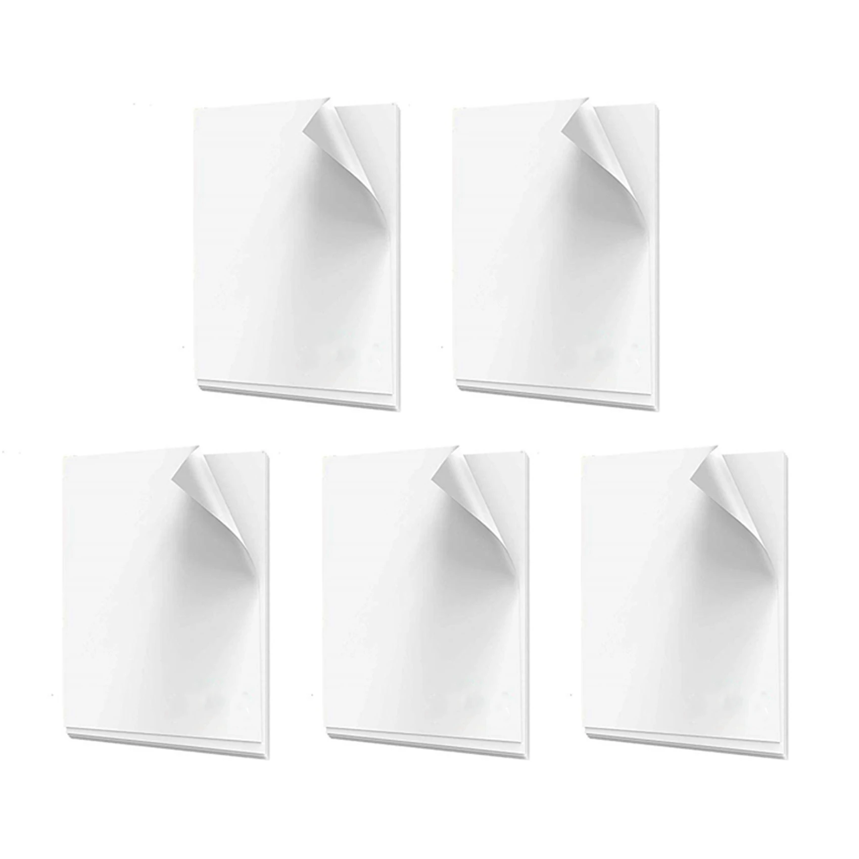 ورق لاصق فينيل مقاوم للماء قابل للطباعة ممتاز لنفث الحبر والطابعة 210X280mm 150 ورقة ورق لاصق أبيض غير لامع