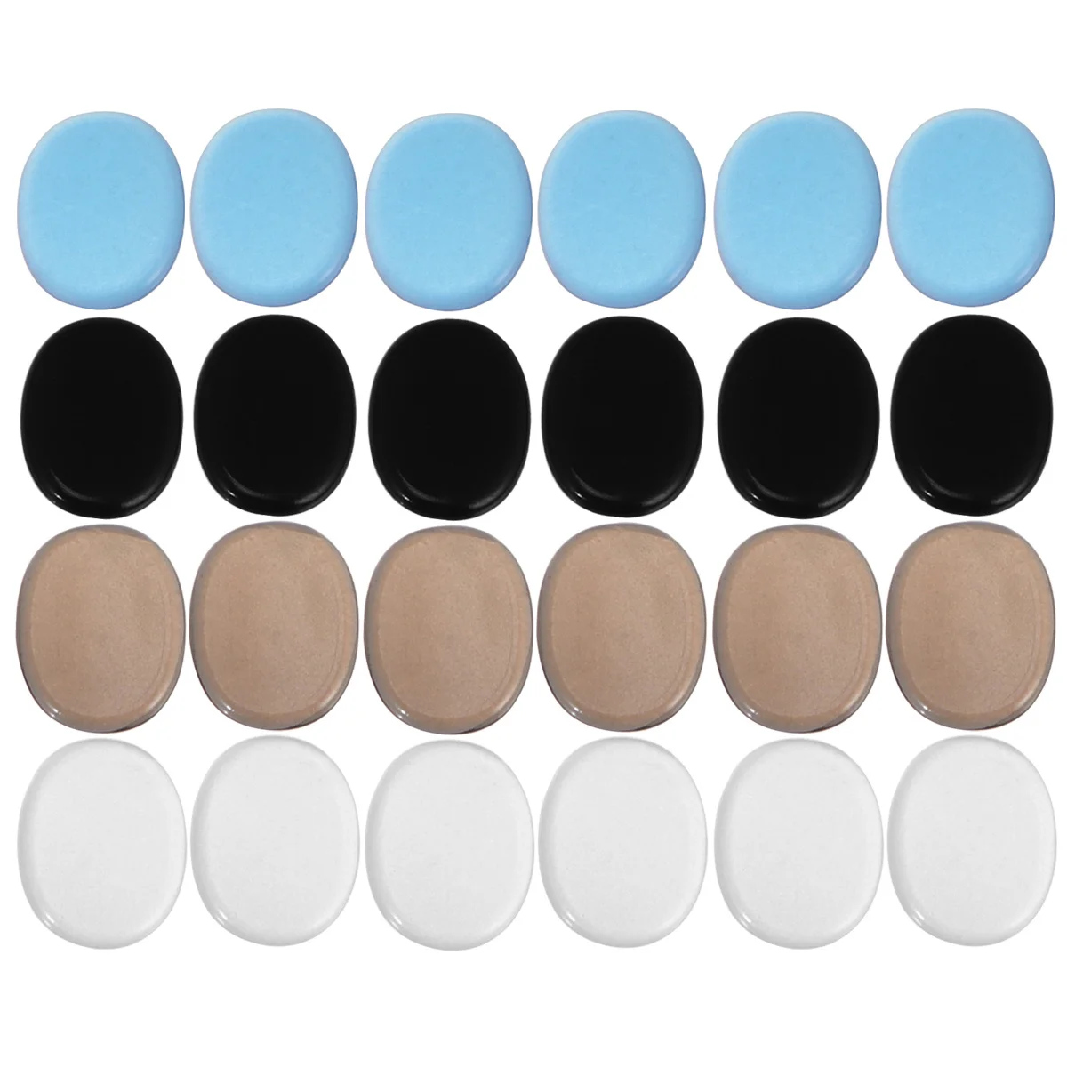 

24 Pcs Adhesive Drum Silence Pad Mute Damper Silicone Automatic Gel Pads Travel