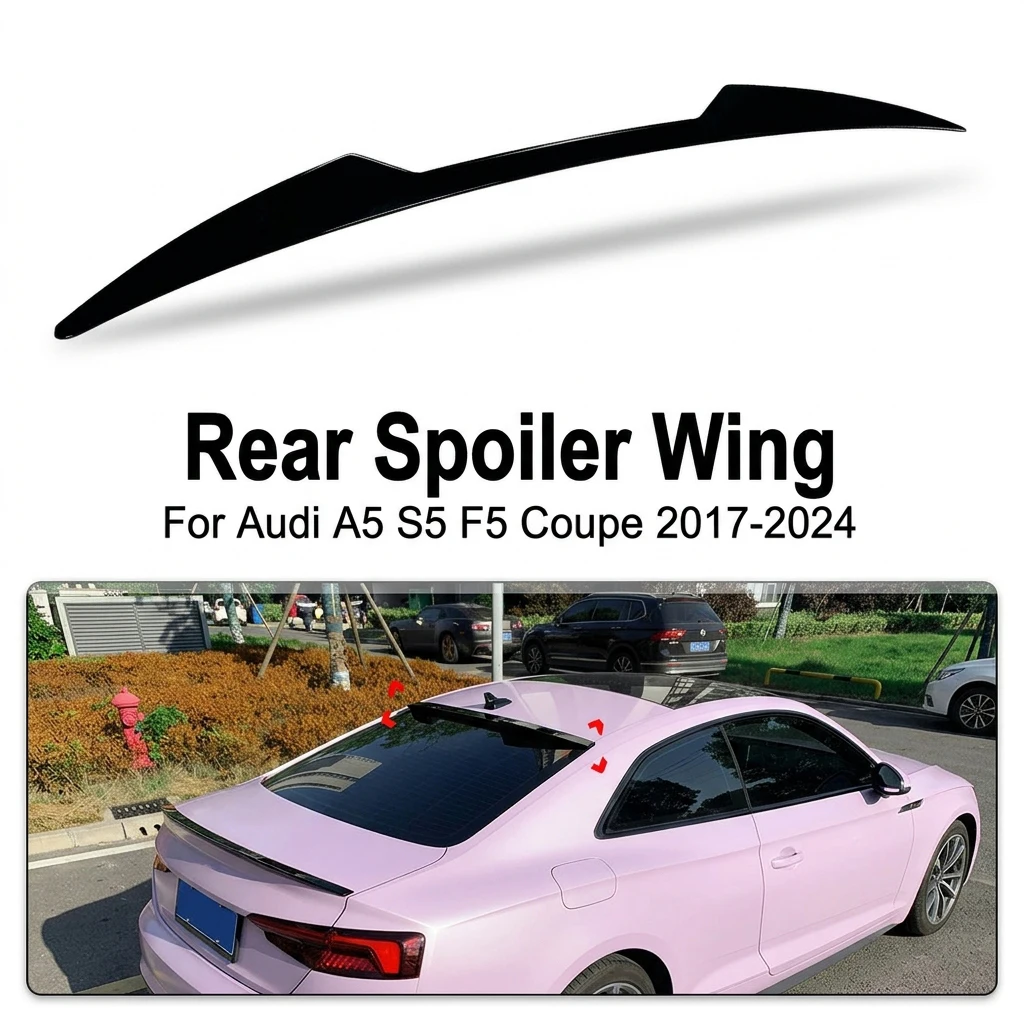 Für Audi A5 S5 F5 Coupé 2017-2024 Blade Top Heckspoiler Kofferraumflügel Außenschutz Modifikation Hochwertig