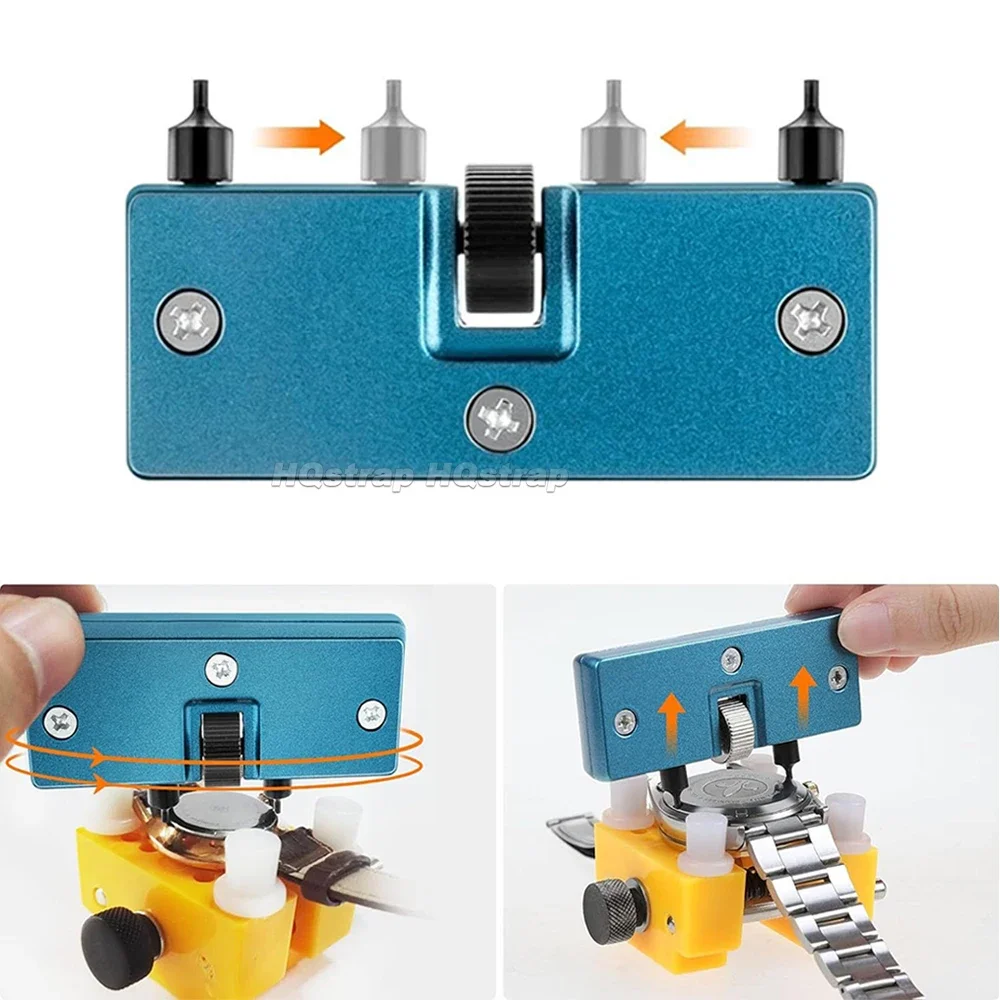 Watch Back Removal Tool Adjustable Opener Backcase Remover Watch Case Back Openers Repair Remover Holder Watch Repair Tool Set