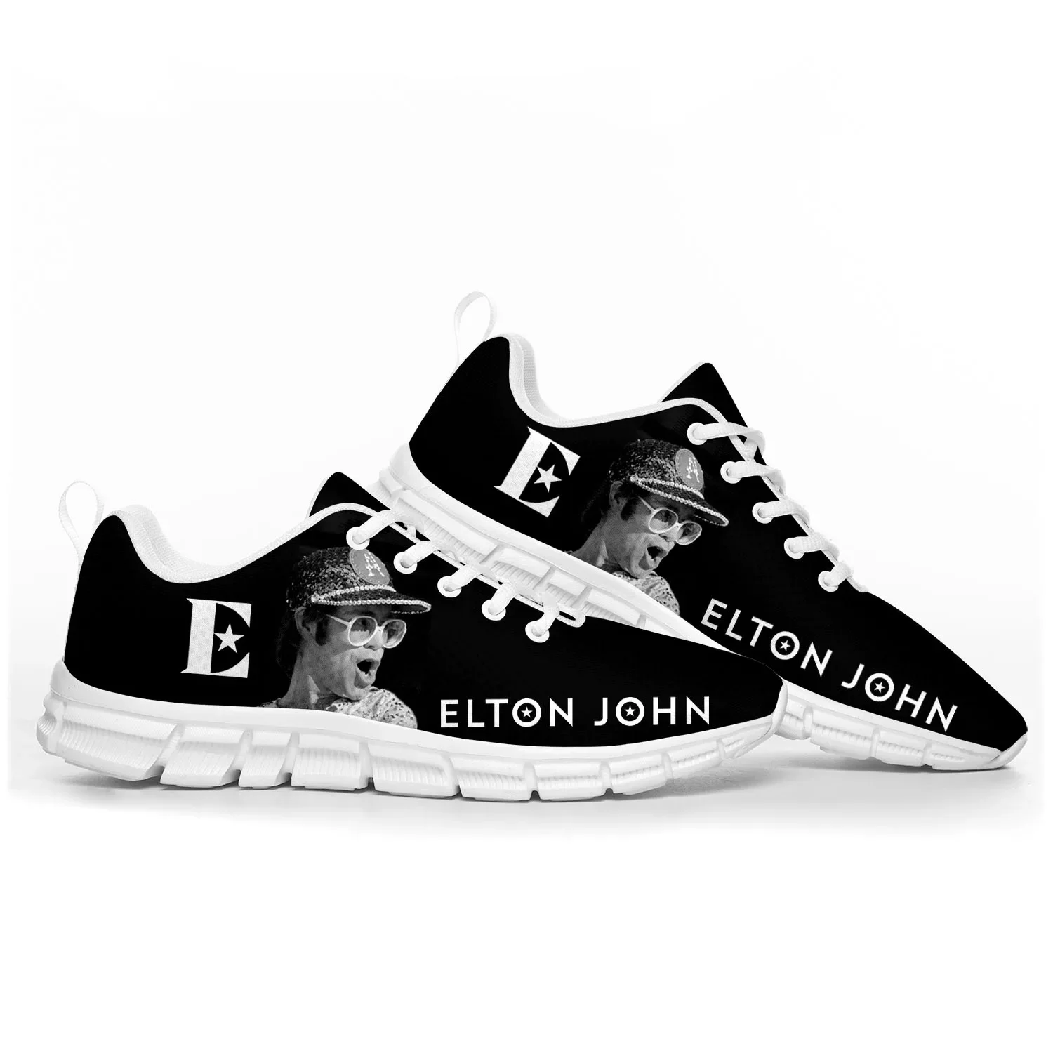 

Elton John Pop Rock Singer Sports Shoes Mens Womens Teenager Kids Children Sneakers Casual Custom High Quality Couple Shoes