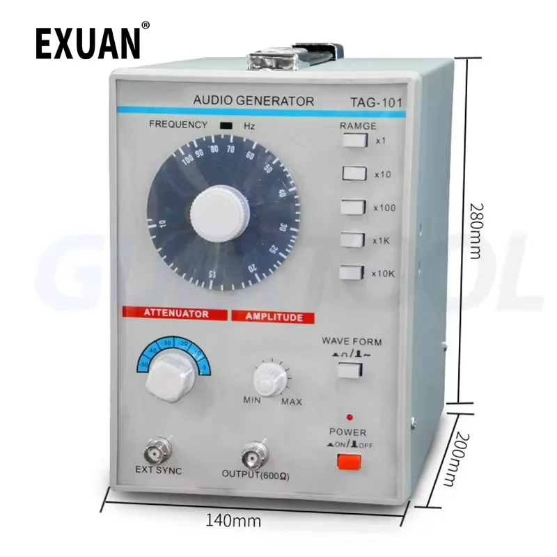 Audio Signal Generator Low Frequency Signal Source Audio Low Frequency Signal Generator Square Wave Sine Wave Output  Adjustable