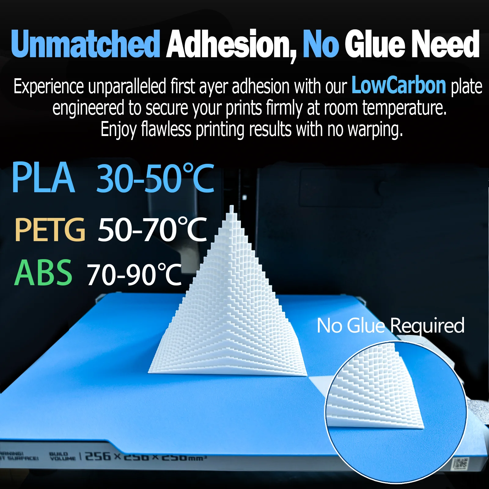 Voor Bambu Lab Koude Plaat Lage Temperatuur Plaat Voor Bambu Lab A1 X1 X1C P1P P1S Verenstaal 257x257 Dubbelzijdig Bambulab P1 X1