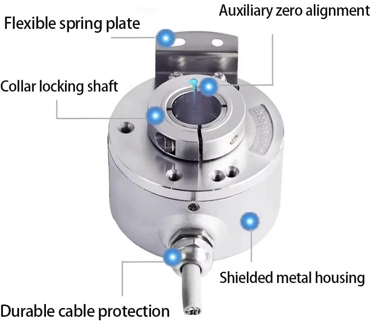 Angle Encoder 360 Rotary Encoder Rs422 1250ppr 3000ppr 4096ppr 5000ppr Encoder Incremental Sensor K50