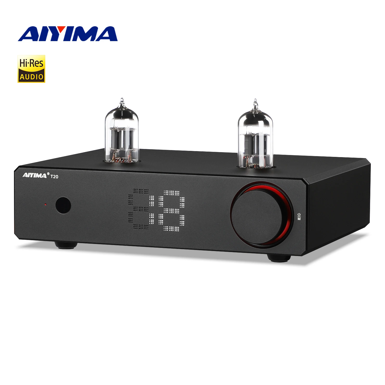 AIYIMA T20 Vacuum Tube Preamplifier Amplifier LME49720 /OPA1612 HiFi Amplificador XLR/RCA Balanced Input 12V Trigger Output