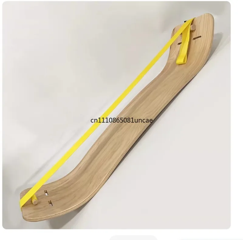 

Yoga Pilates Balance Board with Woven Strap, Surf Ski Simulation Trainer for Fitness Exercise Balance Training
