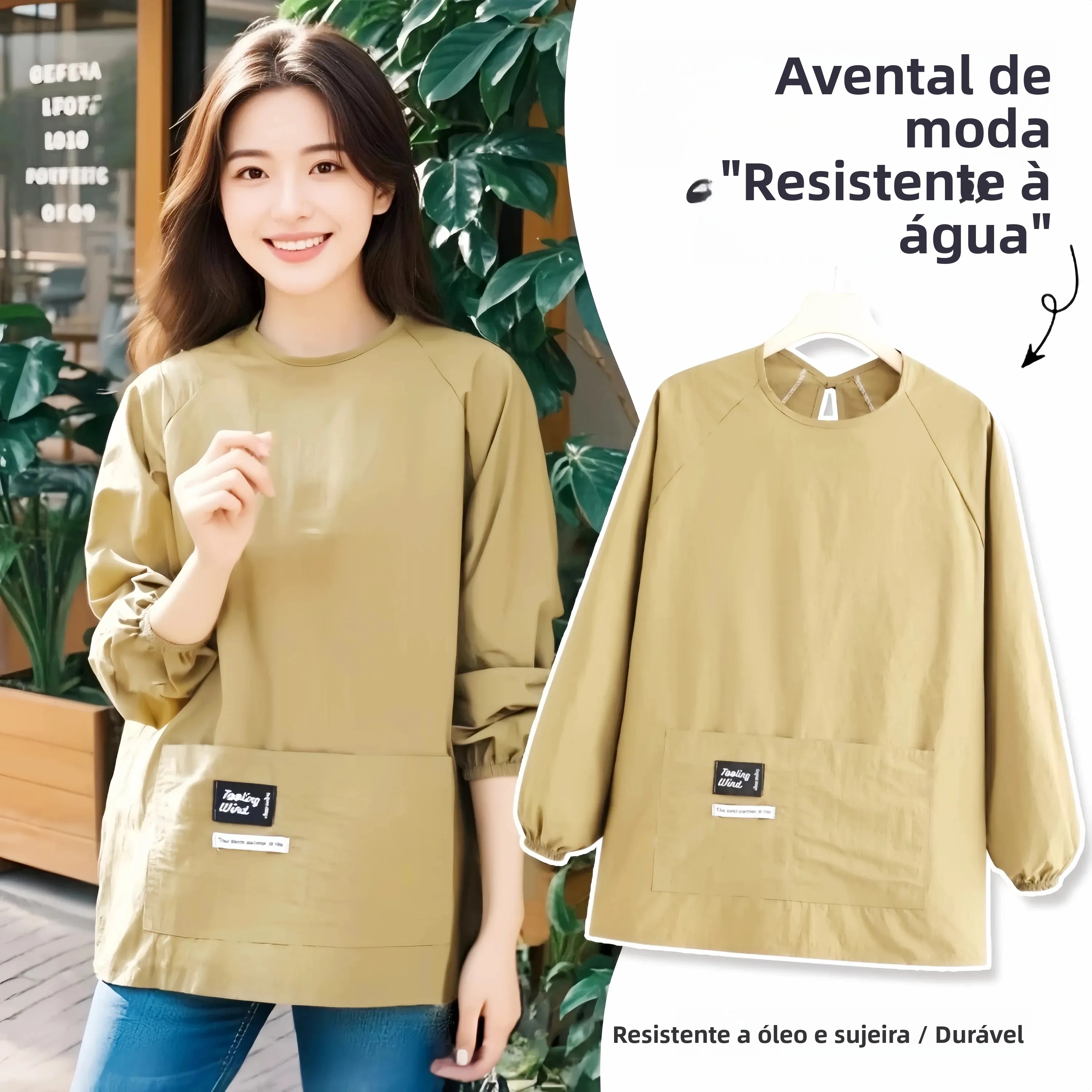 nouvelle-tendance-2026-tablier-de-cuisine-a-manches-longues-impermeable-et-resistant-a-l'huile-veste-de-cuisson-specialisee-pour-usage-domestique-et-uniforme-de-repas