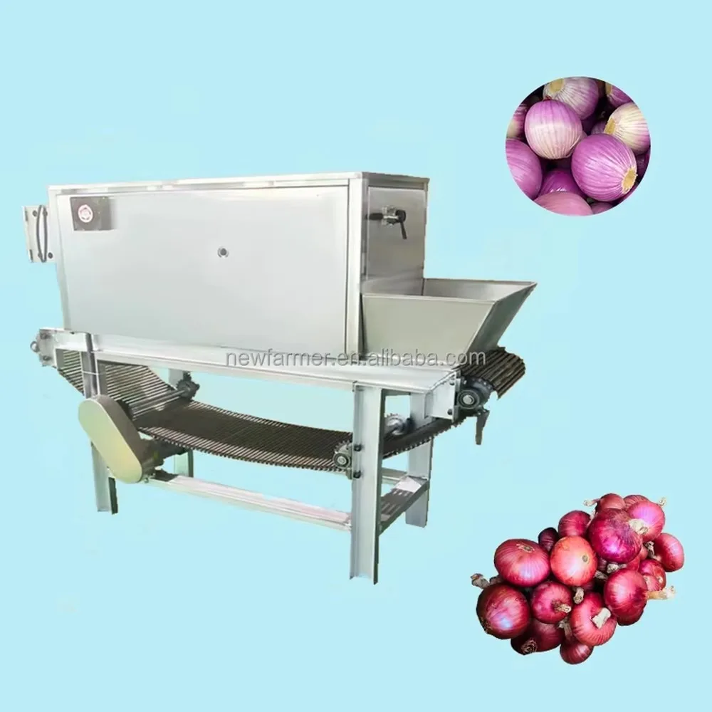 Large-Capacity Onion Peeling Machine 1000kg/h Commercial Onion Skin Peeler Remover for High-Volume Vegetable Processing