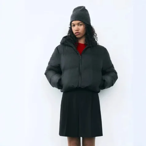 Winter New French Commuter Warm Comfortable Hooded Short Bread Coat Women's Cotton Jacket XC9624 24