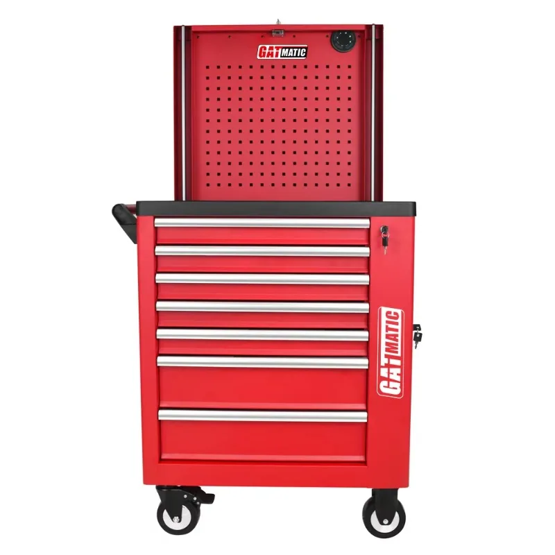 

GATmatic 7-Drawer Rolling Tool Steel Drawers Trolley Cabinet 54.5cm CR-V GS Heavy Plastic Customizable OEM Workshop Storage