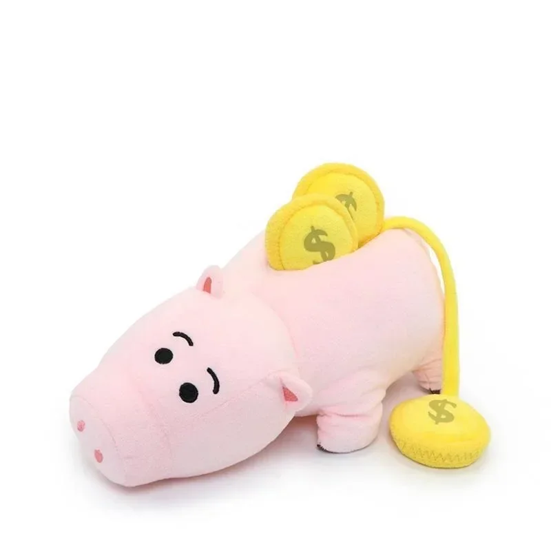 Cute piggy bank coins plush pet dogs gnawing to relieve boredom and hiding food plush toys wholesale