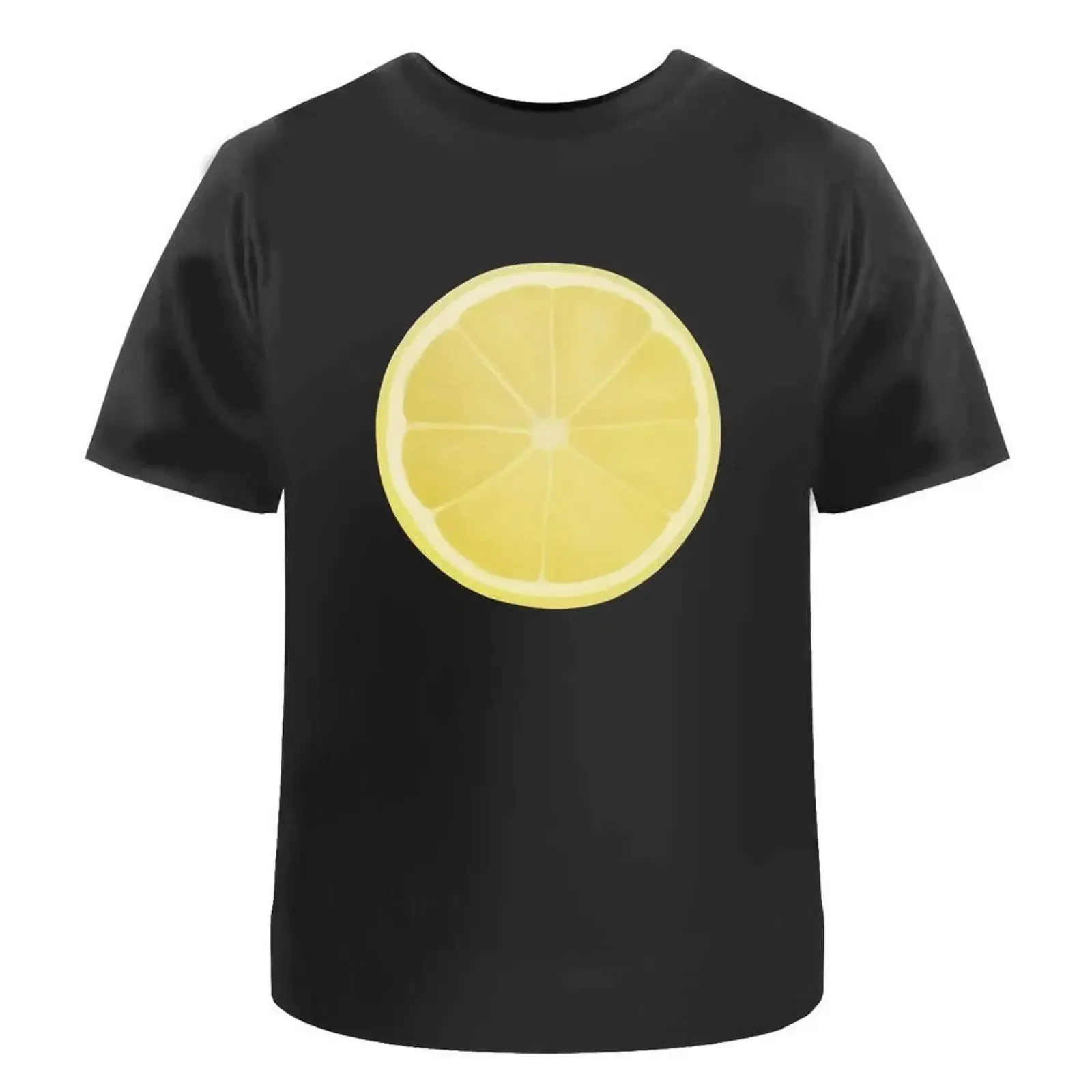 T Shirt quot Lemon Slice 100 Baumwolle S XXL TA023594 vintage Washed Stylish streetwear Breathable Top For Everyday Wear Soft