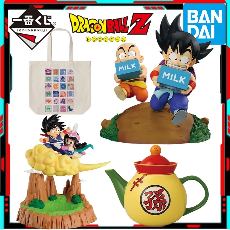 

Original Bandai Dragon Ball Fantastic Adventure 2 Ichiban Kuji Son Goku Krillin Chichi Anime Figure Action Model Toys Gift