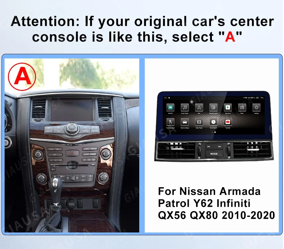 12.1inch Android 13 Radio For Nissan Patrol Y61 Y62 Infiniti QX80 QX56 2010-2020 GPS Carplay Car Multimedia Video Player Screen