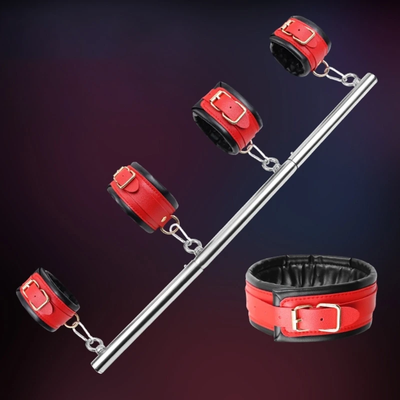 Sex BDSM Bondage Swing Extendable Spreader Leg Open Bar Slave Ankle Cuffs Fetish Restraints Set Toy for Couple