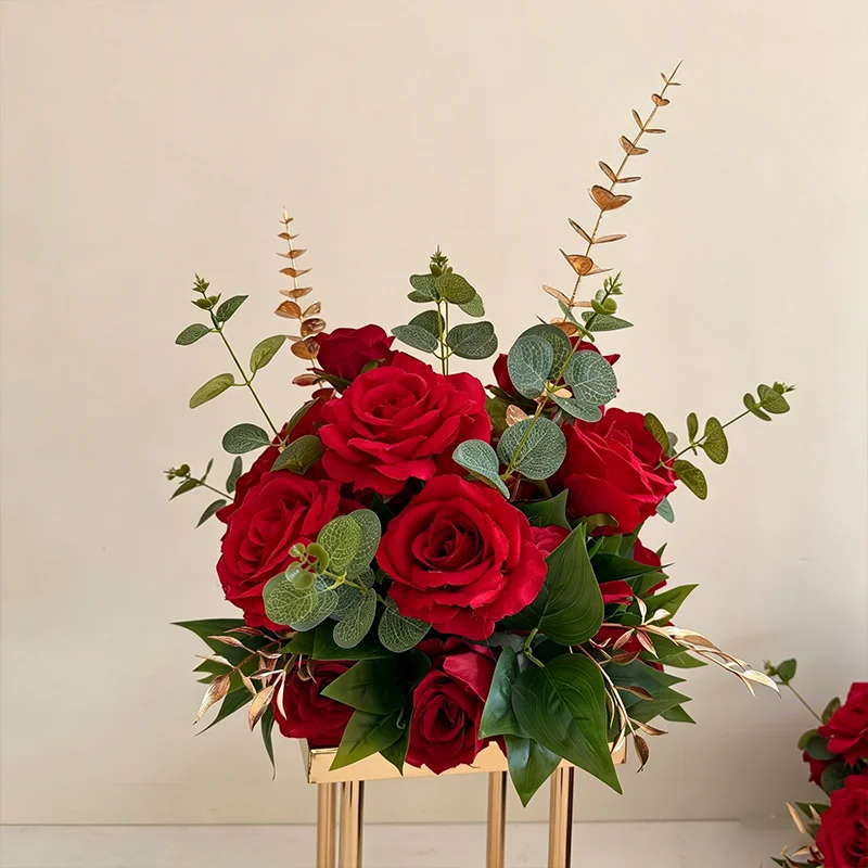 Künstliche Pflanzen-Serie Blumenarrangement Hochzeitsdekoration Einzigartiges Tisch-Centerpiece Blumenball Event-Bühnenblume Fensterdekoration – Detail 3