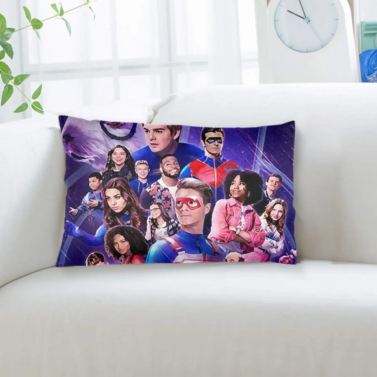 Captain Henry And Kid Danger Rectangle Pillowcase Cushion Cover Decorative Bedroom Bed Home Comfort Throw Pillow