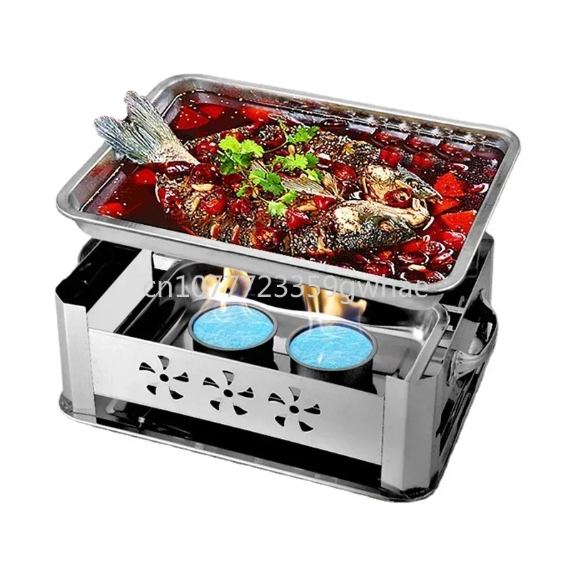 Commercial stainless steel fish grill, alcohol grill, Korean barbecue, fish grill, special pot