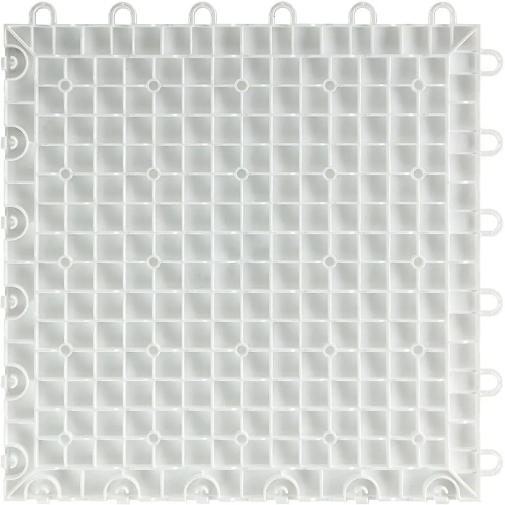 مجموعة بلاط أرضية جراج ماسية متشابكة مقاس 12 × 12 بوصة مكونة من 50 قطعة للتركيب السريع والمتانة